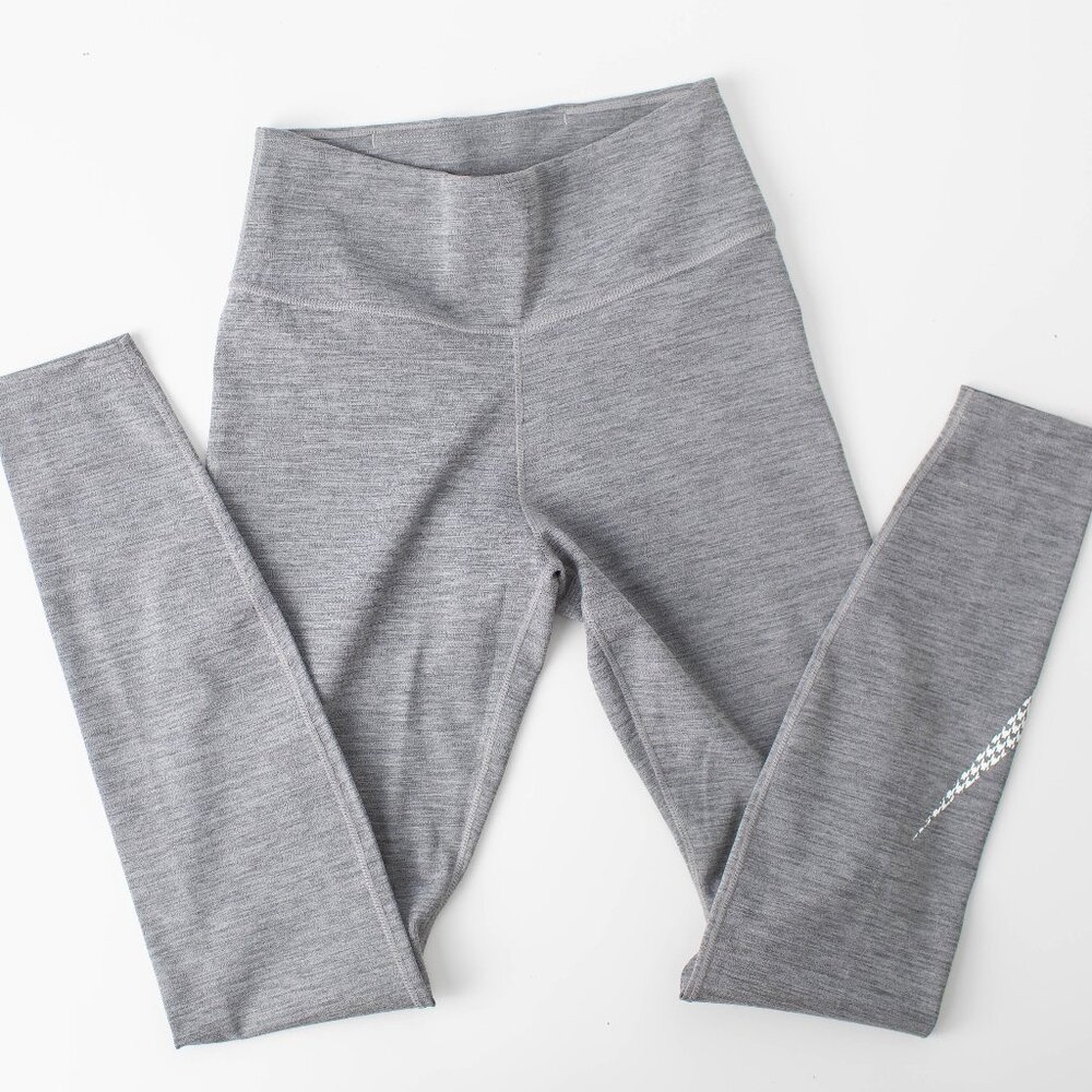 Nike Dri-Fit Women's XS Grey Athletic Workout Running Leggings - Picture 1 of 7